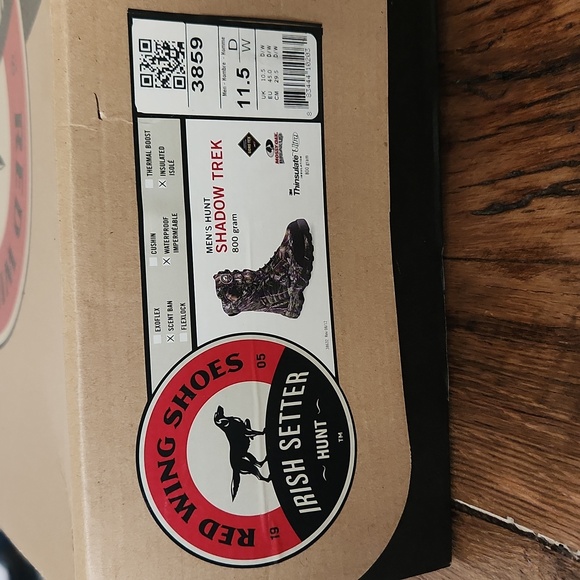 Red Wing Irish Setter big game waterproof camouflage boots, new in box Size11.5 - Picture 2 of 8